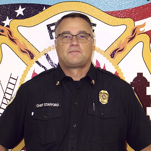 Headshot of Fire Chief Stafford